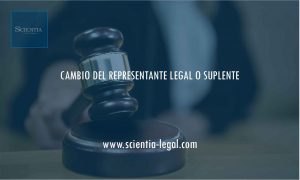 CAMBIO DEL REPRESENTANTE LEGAL O SUPLENTE