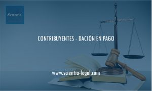 CONTRIBUYENTES – DACIÓN EN PAGO