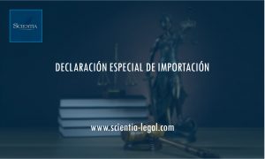DECLARACIÓN ESPECIAL DE IMPORTACIÓN