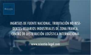 INGRESOS DE FUENTE NACIONAL, TRIBUTACIÓN NO RESIDENTES, USUARIOS INDUSTRIALES DE ZONA FRANCA, CENTRO DE DISTRIBUCIÓN LOGÍSTICA INTERNACIONAL