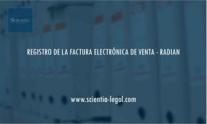 REGISTRO DE LA FACTURA ELECTRÓNICA DE VENTA – RADIAN
